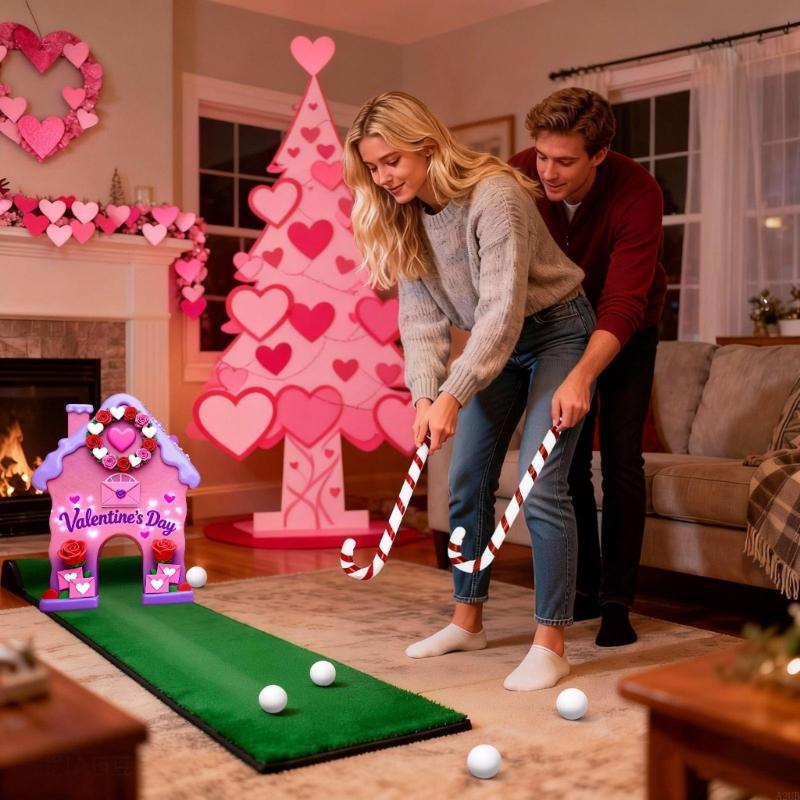 Party Games Golf - Set Permainan Golf Gingerbreads Hiburan Pertemuan