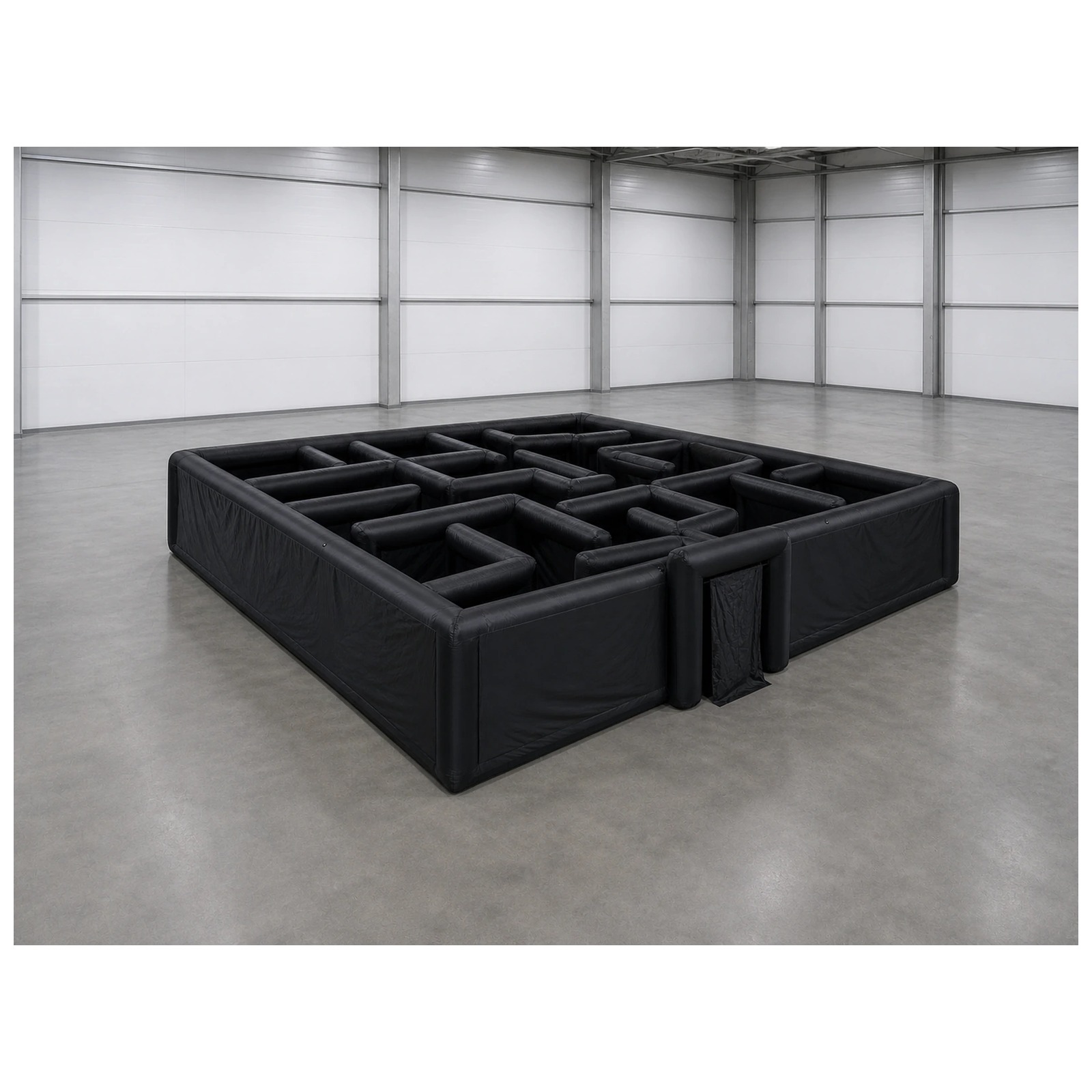 Party Games Kids - Labirin Tiup Hitam Polos Ukuran Besar