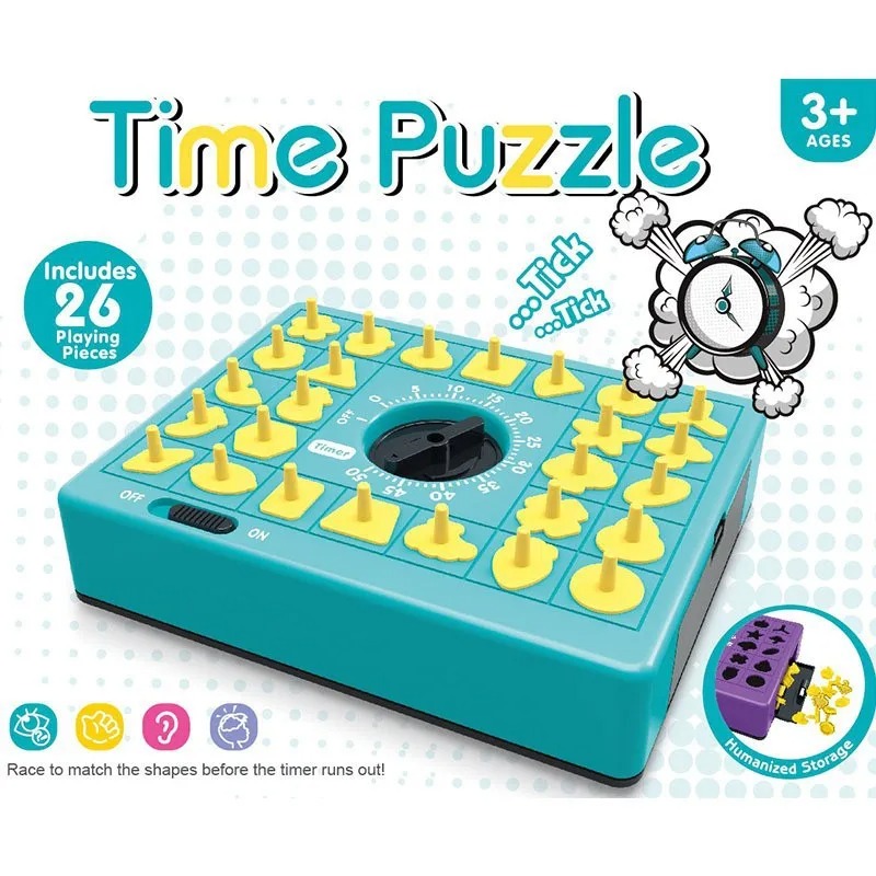 Party Games Board Game - Puzzle Papan Waktu Anak-anak, Mainan Edukatif