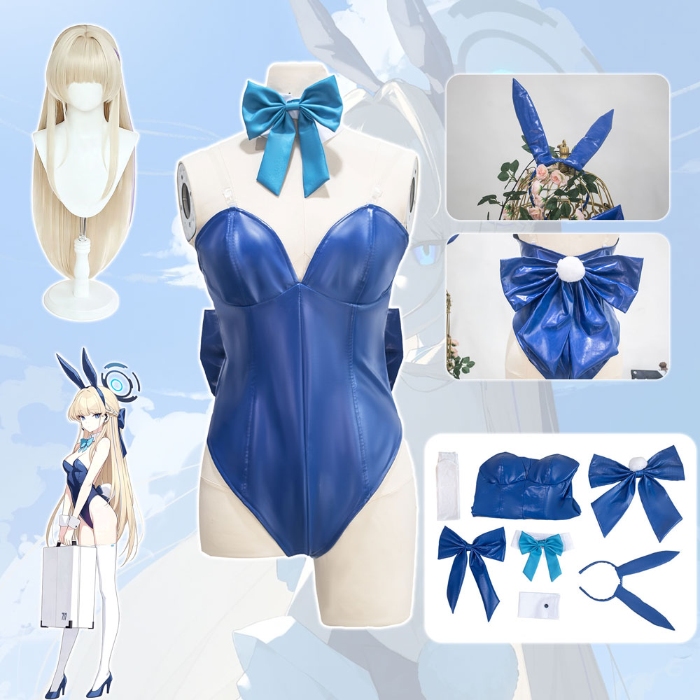 Kostum Cosplay Game Blue Archi - Party Games Bunny ulasan dan harga