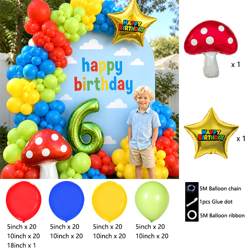 1set Balon Bintang Jamur Merah - Party Games Bunny ulasan dan harga