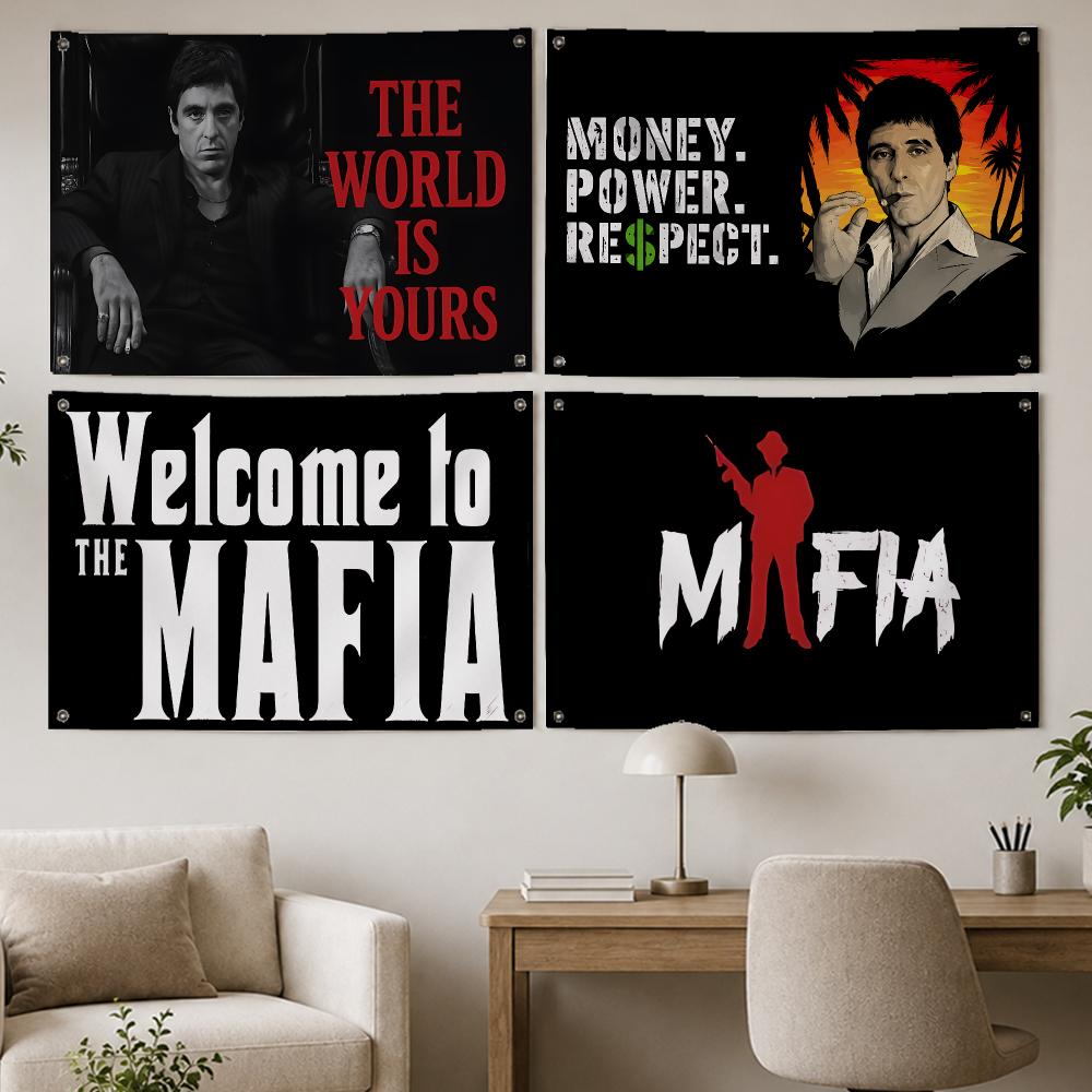 Bendera Bertema Mafia Klasik,  - Party Games Mafia ulasan dan harga