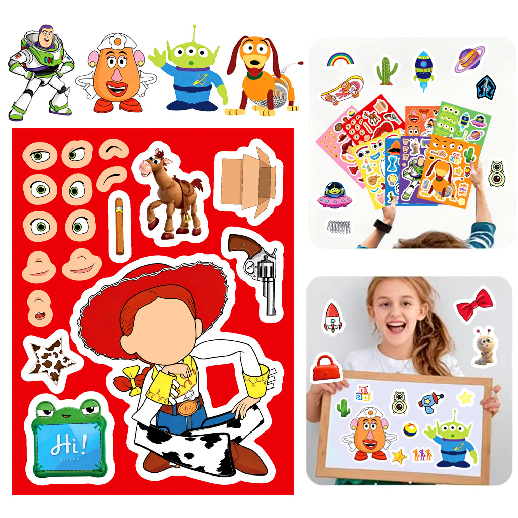 8/16 Lembar Stiker Kartun untu - Party Games Kids ulasan dan harga