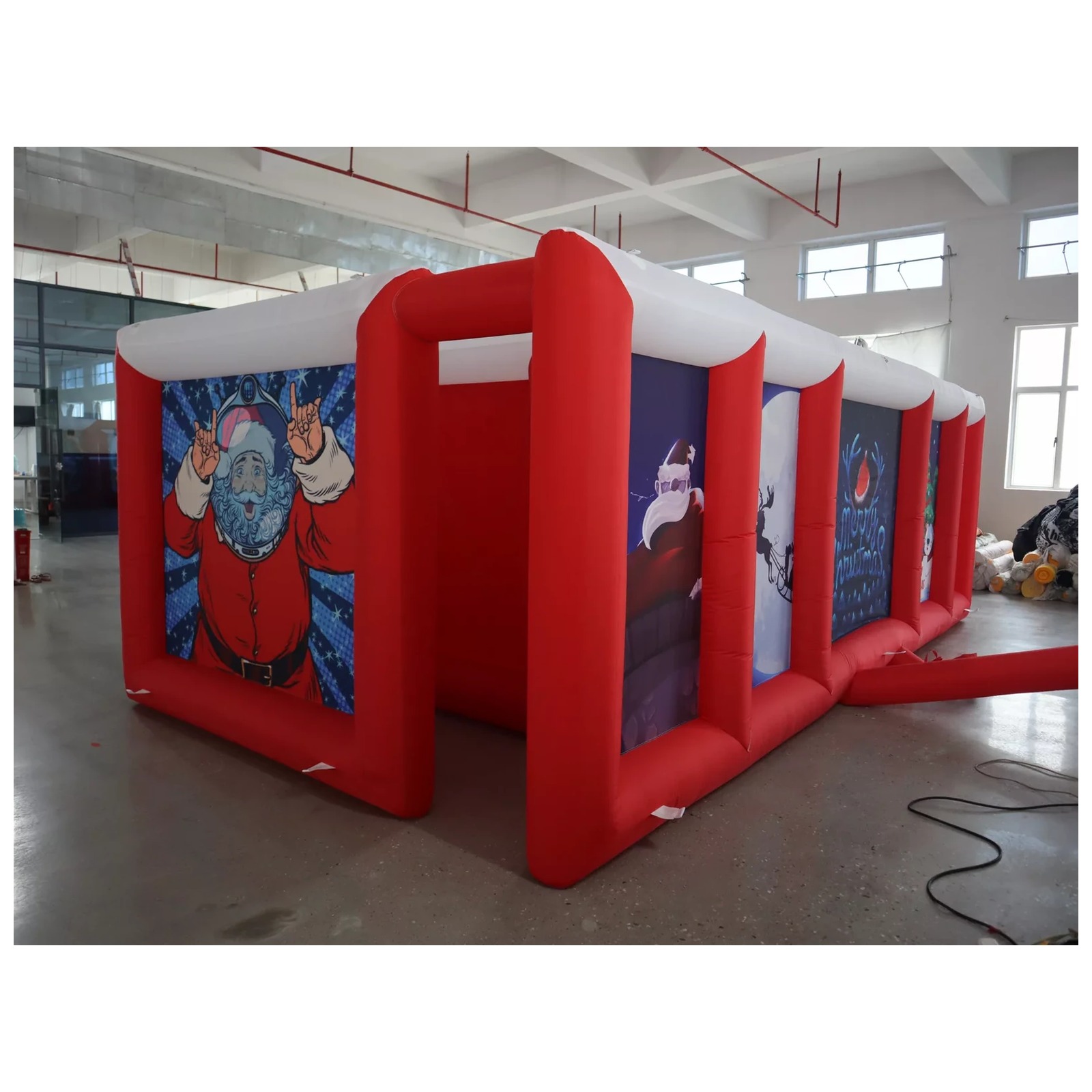 Labirin Tiup Atap Datar Merah  - Party Games Kids ulasan dan harga